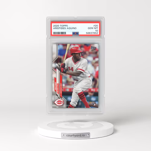 2020 Topps #20 Aristides Aquino (PSA 10 GEM MINT)