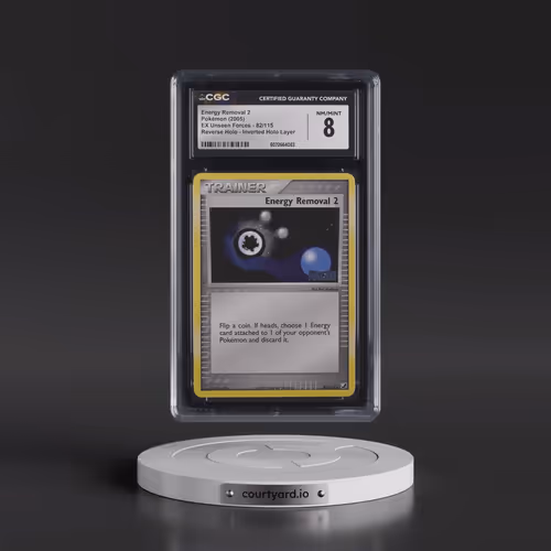 2005 EX Unseen Forces #82/115 Energy Removal 2 - Reverse Holo Inverted Holo Layer (CGC 8 NM-MT)