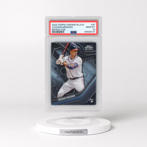 2023 Topps Chrome Black #97 Vaughn Grissom - Refractor (PSA 10 GEM MINT)