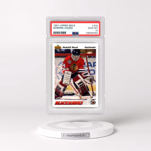 1991 Upper Deck #335 Dominik Hasek (PSA 10 GEM MINT)