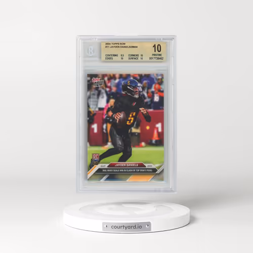 2024 Topps Now #11 Jayden Daniels (BGS 10 PRISTINE)