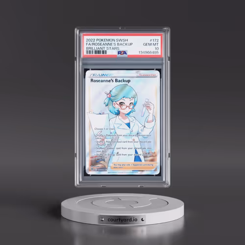 2022 Pokémon Sword & Shield Brilliant Stars #172 Roseanne's Backup - Full Art (PSA 10 GEM MINT)