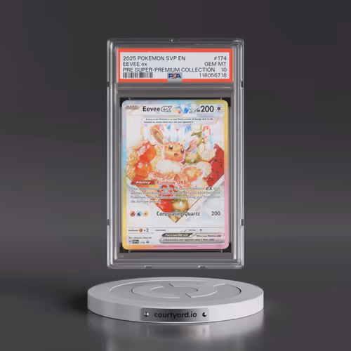 2025 Pokémon Svp EN-SV Black Star Promo #174 Eevee EX - Holo Prismatic Evolutions Super-Premium Coll