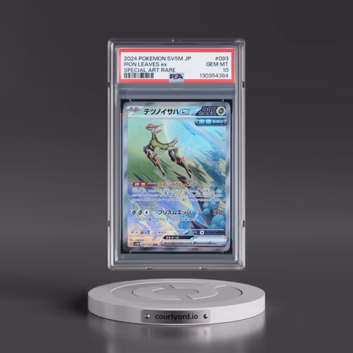 2024 Pokémon Sv5m-Cyber Judge #093 Iron Leaves EX - Holo Special Art Rare (PSA 10 GEM MINT)