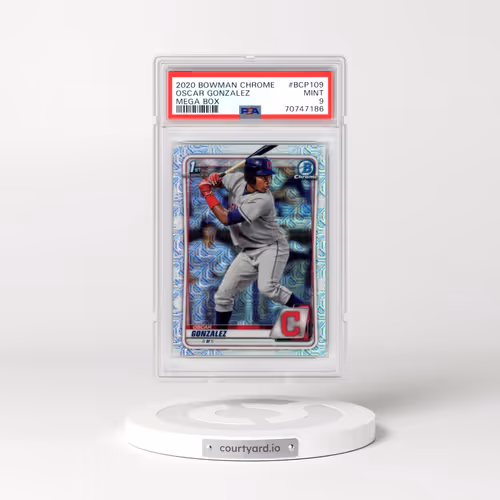2020 Bowman Chrome Mega Box #BCP109 Oscar Gonzalez (PSA 9 MINT)