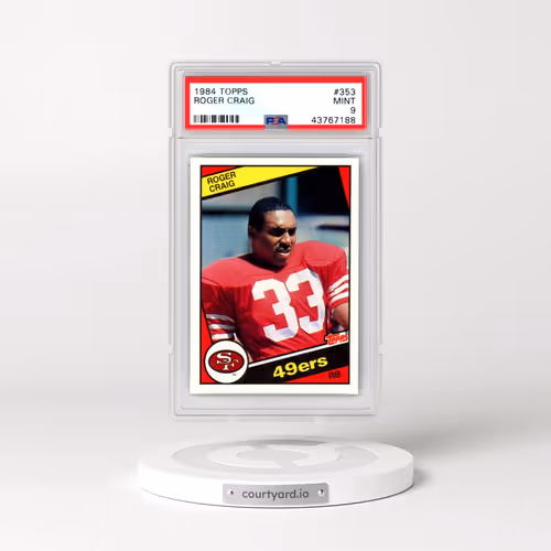 1984 Topps #353 Roger Craig (PSA 9 MINT)