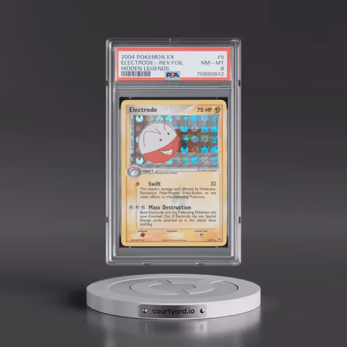 2004 Pokémon EX Hidden Legends #5 Electrode - Reverse Foil (PSA 8 NM-MT)