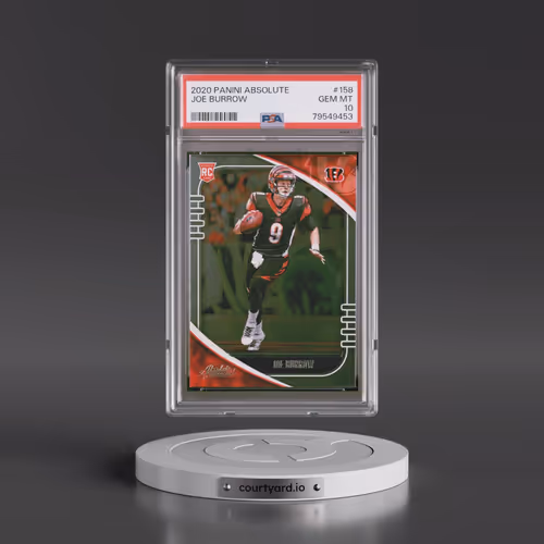 2020 Panini Absolute #158 Joe Burrow (PSA 10 GEM MINT)