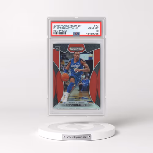 2019 Panini Prizm Draft Picks #77 PJ Washington Jr. - Red Prizm (PSA 10 GEM MINT)