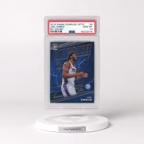 2019 Panini Donruss Optic My House! #4 Joel Embiid (PSA 10 GEM MINT)