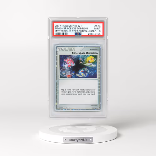 2007 Pokémon Diamond & Pearl Mysterious Treasures #124 Time-Space Distortion - Holo (PSA 9 MINT)