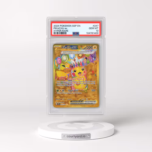 2024 Pokémon Ssp EN-Surging Sparks #247 Pikachu EX - Holo Hyper Rare (PSA 10 GEM MINT)