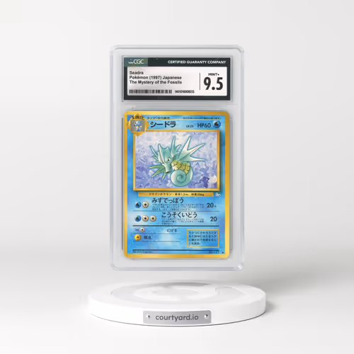 1997 The Mystery of the Fossils Seadra (CGC 9.5 MINT+)