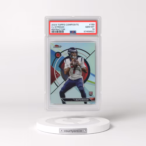 2023 Topps Composite #189 CJ Stroud - Refractor (PSA 10 GEM MINT)