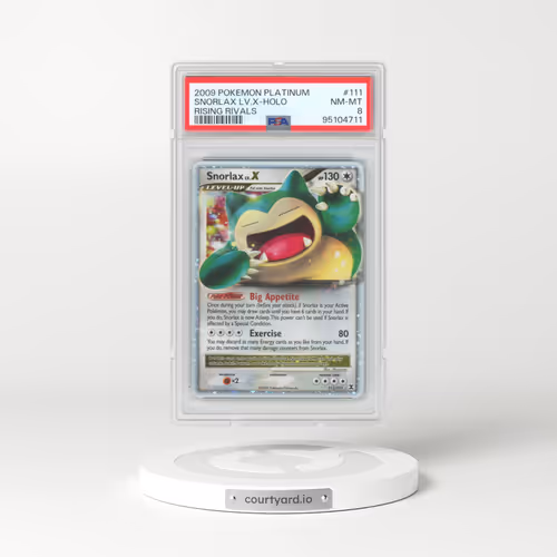 2009 Pokémon Platinum Rising Rivals #111 Snorlax LV.X - Holo (PSA 8 NM-MT)