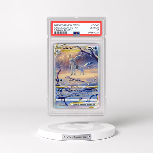 2023 Pokémon Sword and Shield Crown Zenith #GG40 Glaceon Vstar - Full Art (PSA 10 GEM MINT)