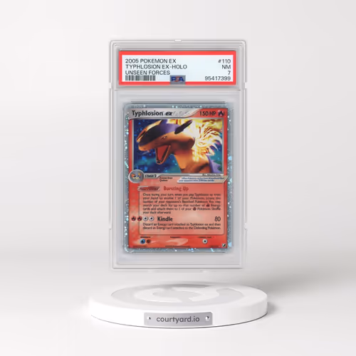 2005 Pokémon EX Unseen Forces #110 Typhlosion EX - Holo Holo (PSA 7 NM)