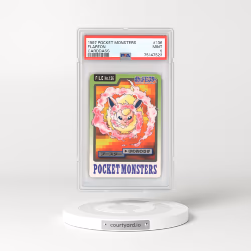 1997 Japanese Carddass Pocket Monsters #136 Flareon (PSA 9 MINT)