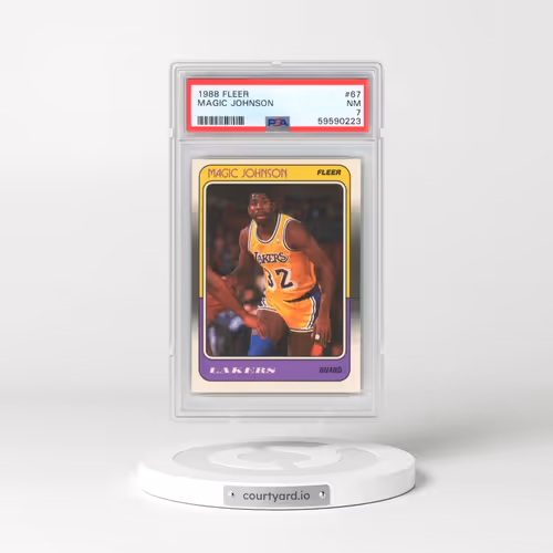 1988 Fleer #67 Magic Johnson (PSA 7 NM)