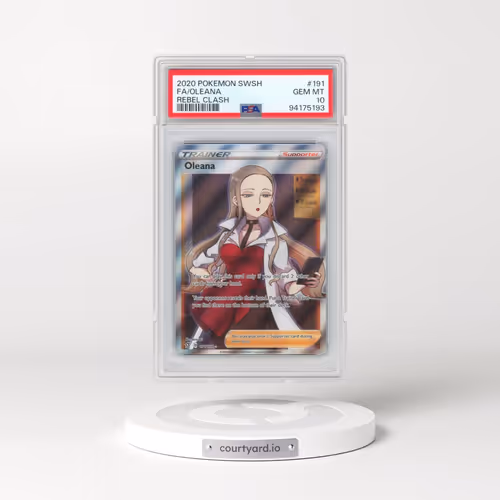 2020 Pokémon Sword & Shield Rebel Clash #191 Oleana - Full Art (PSA 10 GEM MINT)
