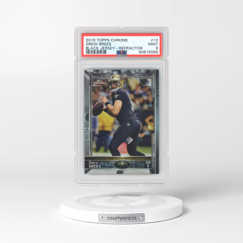 2015 Topps Chrome #12 Drew Brees - Refractor (PSA 9 MINT)