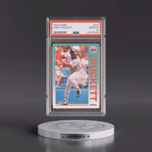 1992 Fleer #217 Kirby Puckett (PSA 10 GEM MINT)