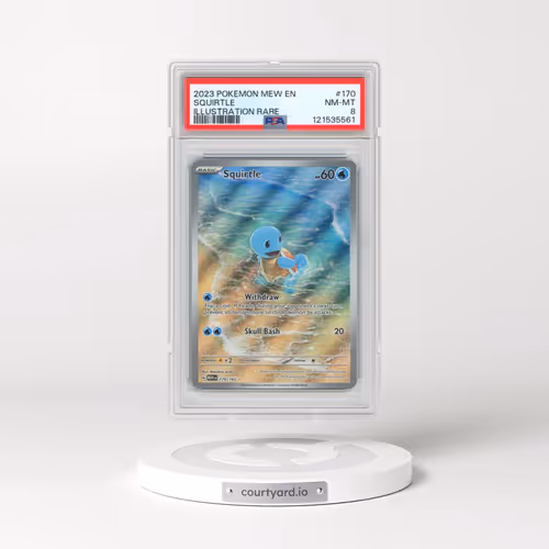 2023 Pokémon Mew EN-151 #170 Squirtle - Illustration Rare (PSA 8 NM-MT)