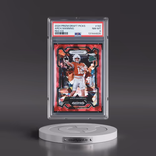 2024 Panini Prizm Draft Picks #192 Arch Manning - Red Ice (PSA 8 NM-MT)