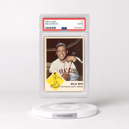 1963 Fleer #5 Willie Mays (PSA 2 GOOD)
