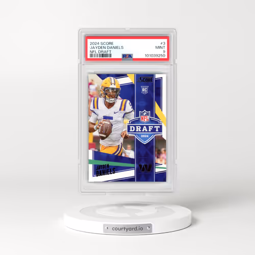2024 Panini Score NFL Draft #3 Jayden Daniels (PSA 9 MINT)