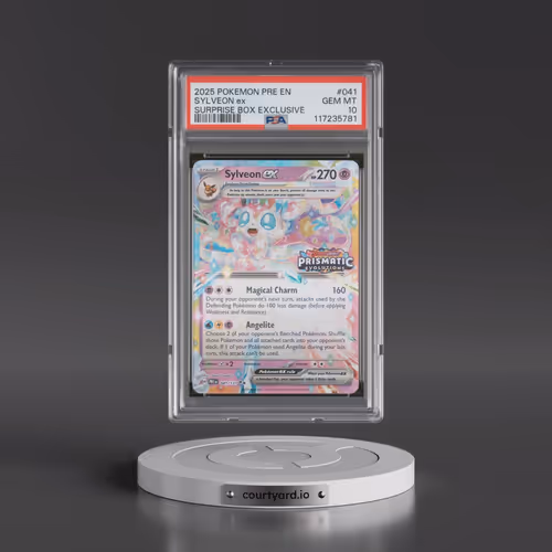 2025 Pokémon Pre EN-Prismatic Evolutions #041 Sylveon EX - Holo Surprise Box Exclusive (PSA 10 GEM M