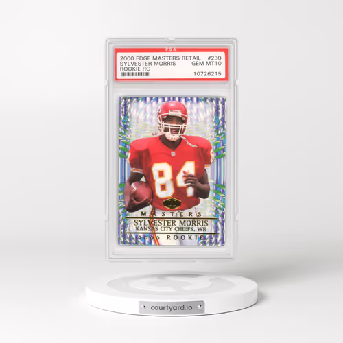 2000 Collector's Edge Masters Retail #230 Sylvester Morris - Rookie RC (PSA 10 GEM MINT)