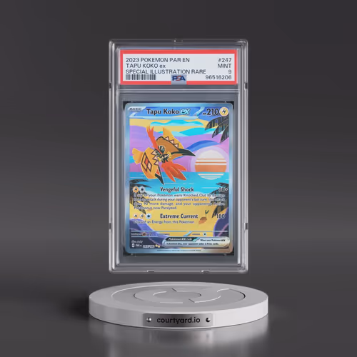 2023 Pokémon Par EN-Paradox Rift #247 Tapu Koko EX - Holo Special Illustration Rare (PSA 9 MINT)
