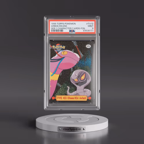 1999 Topps Pokémon Series 1 Character Cards #TV12 Arbok/Ekans - Foil (PSA 9 MINT)