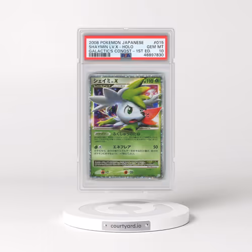 2008 Pokémon Galactic's Conquest #015 Shaymin LV.X - 1st Edition Holo (PSA 10 GEM MINT)