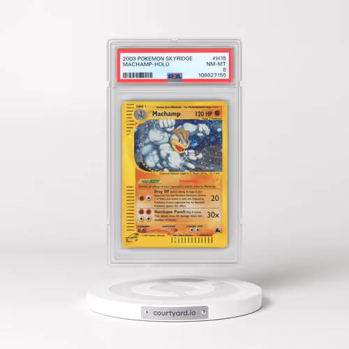 2003 Pokémon Skyridge #H15 Machamp - Holo (PSA 8 NM-MT)