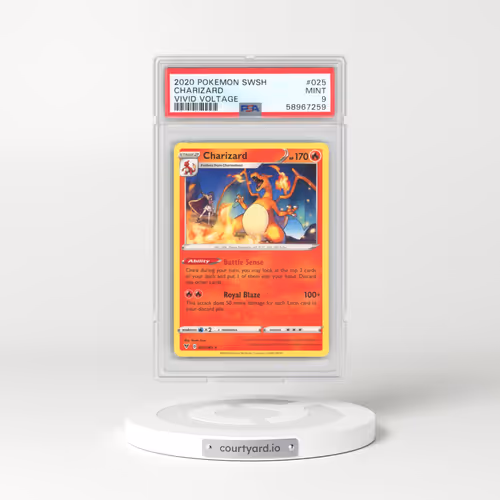 2020 Pokémon Sword & Shield Vivid Voltage #025 Charizard (PSA 9 MINT)
