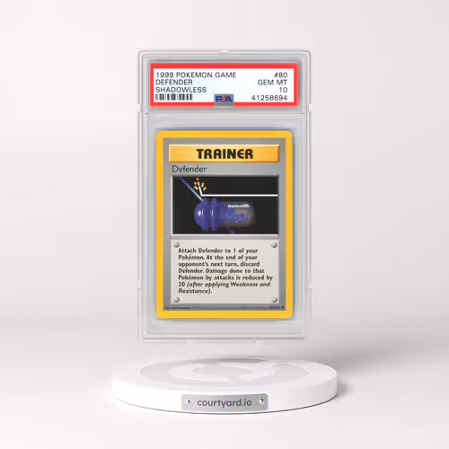 1999 Pokémon Game #80 Defender - Shadowless (PSA 10 GEM MINT)