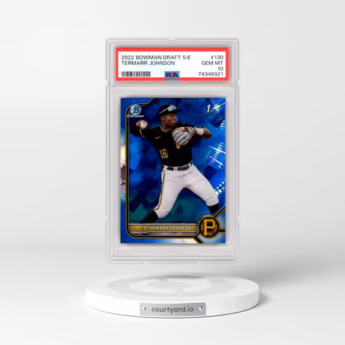 2022 Bowman Draft Chrome Sapphire Edition #BDC130 Termarr Johnson (PSA 10 GEM MINT)