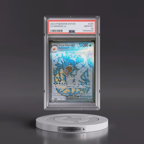 2023 Pokémon Svi EN-Scarlet & Violet #225 Gyarados EX - Holo Ultra Rare (PSA 10 GEM MINT)
