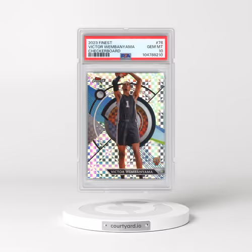 2023 Topps Finest #76 Victor Wembanyama - Checkerboard (PSA 10 GEM MINT)