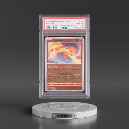 2023 Pokémon Sv2a-Pokemon 151 #146 Moltres - Reverse Holo Master Ball (PSA 10 GEM MINT)