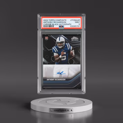 2023 Topps Composite Topps Chrome Black Autographs #TCBAAR Anthony Richardson (PSA 9 MINT)
