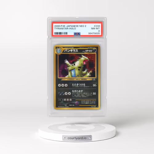 2000 Pokémon Neo 2 #248 Tyranitar - Holo (PSA 8 NM-MT)