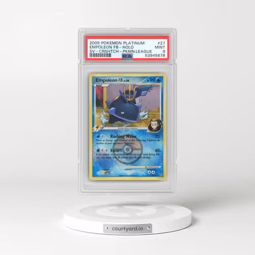 2009 Pokémon Platinum Supreme Victors #27 Empoleon FB - Holo Crosshatch-2010 Pokemon League (PSA 9 M