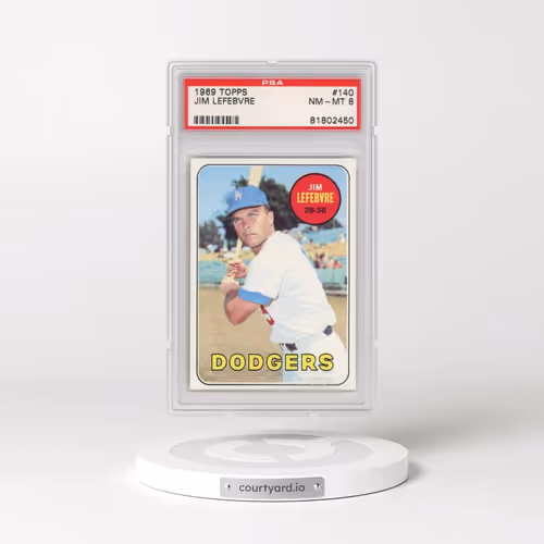 1969 Topps #140 Jim Lefebvre (PSA 8 NM-MT)