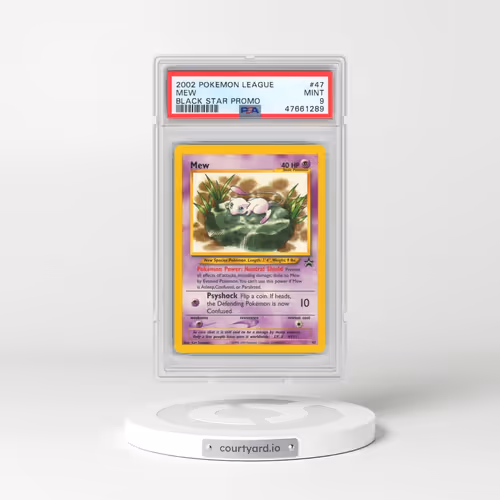 2002 Pokémon League Promo Black Star #47 Mew (PSA 9 MINT)