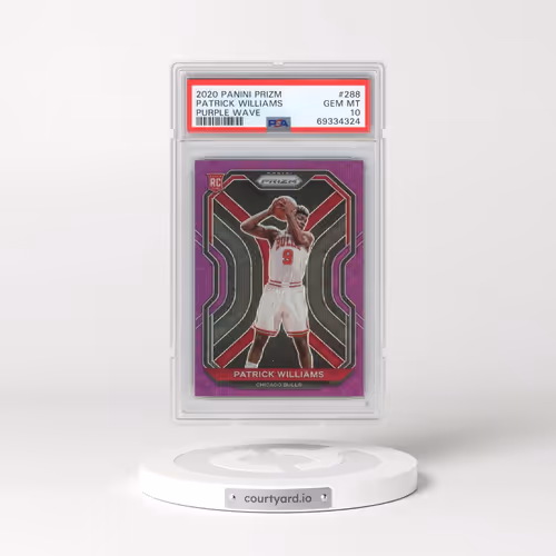 2020 Panini Prizm #288 Patrick Williams - Purple Wave (PSA 10 GEM MINT)