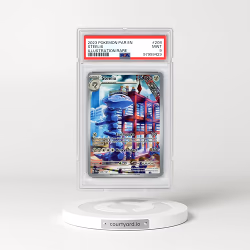 2023 Pokémon Par EN-Paradox Rift #208 Steelix - Illustration Rare (PSA 9 MINT)