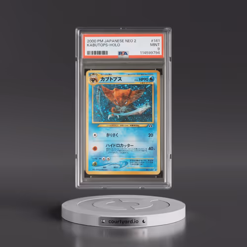 2000 Pokémon Neo 2 #141 Kabutops - Holo (PSA 9 MINT)